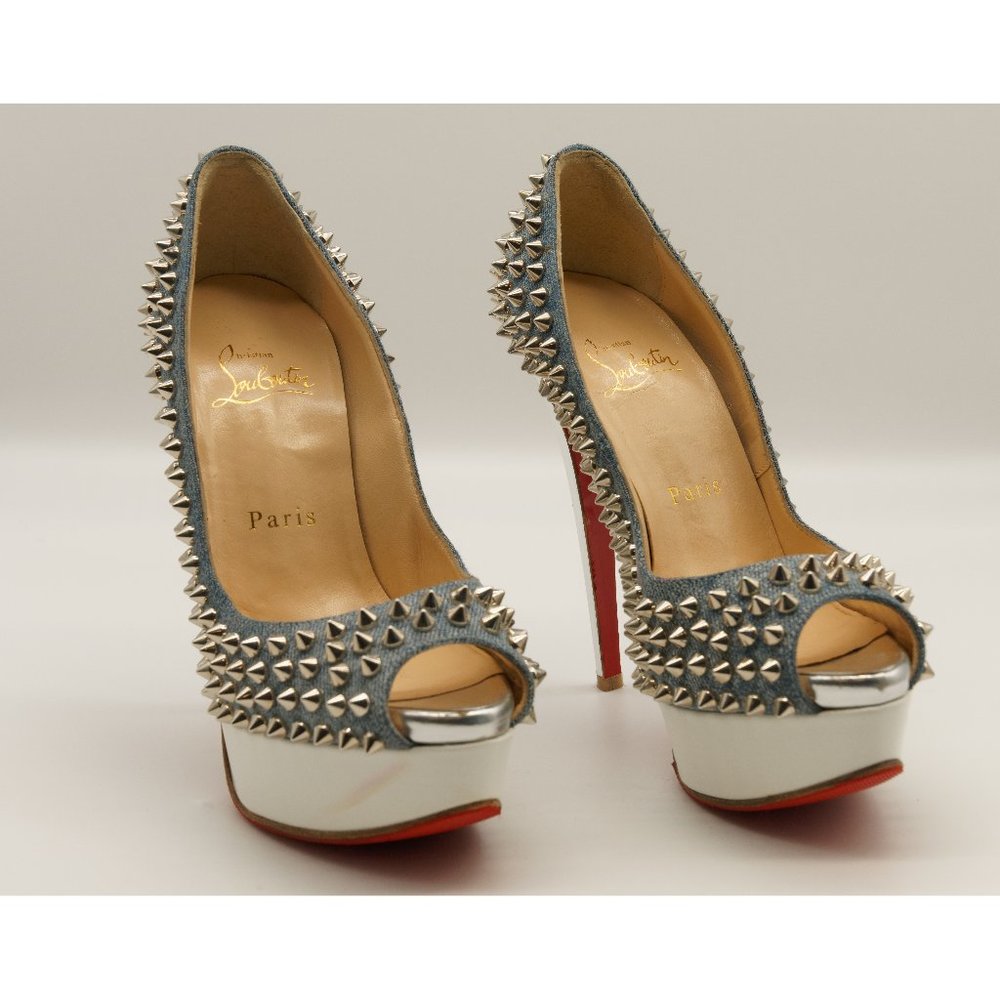 Christian Louboutin Lady Peep Spikes - 150 mm - EU 35 / US 5